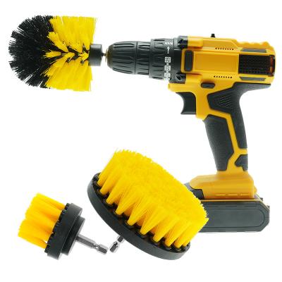 China Tile Drill Brush Attachment Style Brush Set For Drill Suitable For Cleaning / Scrubbing à venda
