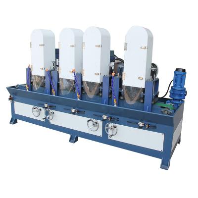 China 4 Heads Polishing Lock Panel Automatic Drawing Machine PLC Continuous for sale
