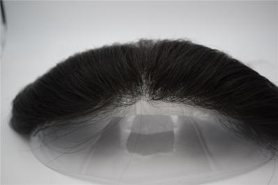 China High Quality Full Hand Made Invisible natural front hairline Indian Remy Human Hair Toupee for men for sale