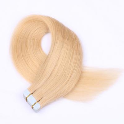 China Double Drawn European Virgin Skin Weft Remy PU Tape Hair Extensions for sale