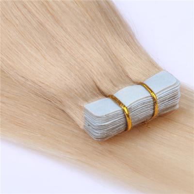 China Beauty Supply Distributor Straight European Human Hair Vendors PU Tape Hair Skin Weft Remy Tape Hair Extensions for sale