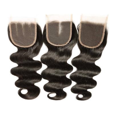 China Peruvian Virgin Hair Body Wave Ear to Ear Lace Frontal Closure with Bundles Peruvian BW OR ST  with Closure 3 Bundles for sale