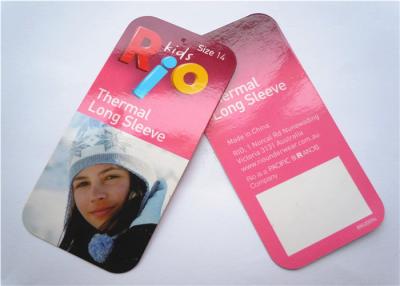 China Cardboard Clothing Label Tags Colored Customized For Decoration for sale