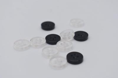China Clear Plastic Garment Buttons Lettering Words 12L For Shirt Dress for sale