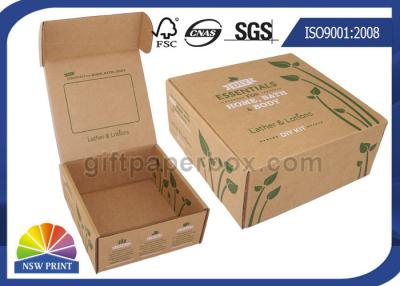 China Brown impreso acanaló el empaquetado del producto de belleza de las cajas de regalo del papel de Kraft de la caja del anuncio publicitario en venta