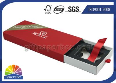 China Los cosméticos que empaquetan la manga de papel las aprobaciones del SGS FSC encajonan/de la caja de diapositiva del papel en venta