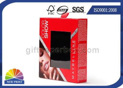 China Custom Printed Paper Boxes Slide Open Box With Window for sale