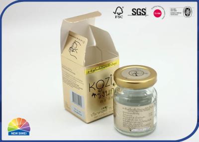 Chine Boîtes pliantes de papier enduites adaptées aux besoins du client par gravage en refief du logo 300g pour le nid d'hirondelles à vendre
