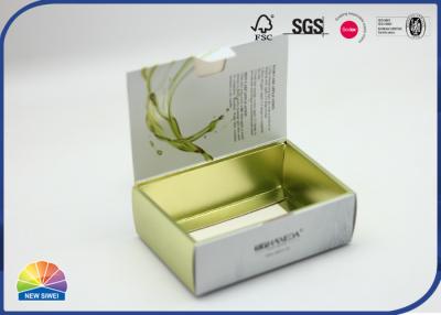 China Textura helada modificada para requisitos particulares caja plegable del cartón de la forma del libro para el empaquetado del aceite de órgano en venta
