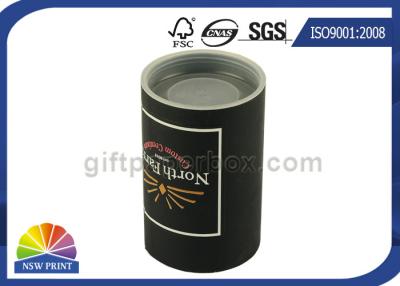 China Custom Logo Imprint Plastic Cap Paper Can Packaging , Cardboard Tube Containers for sale