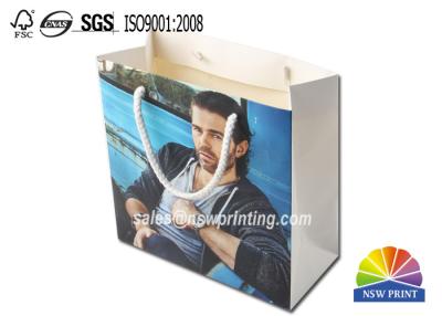 China Custom Printing Matt Lamination Fashion Art Paper Portable Shopping Bags for sale
