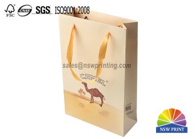 China Custom Excellent Handcraft CMYK Printing Wold Trade Paper Bag for sale