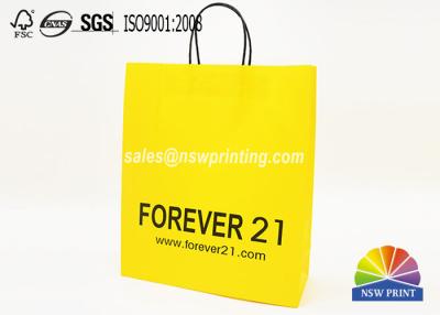 China Envernizando sacos de compras de papel feitos sob encomenda do ofício branco com impressão a cores de Pantone à venda