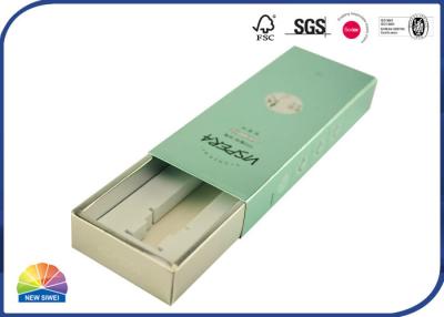 China Cosmetic Custom Match Boxes Silver Cardboard Sleeve Packaging With EVA Foam Insert for sale