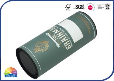 China Spot UV Metal Cap Wine Bottle Paper Packaging Tubes for sale