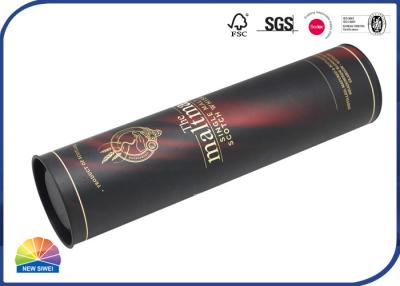 China La cartulina de empaquetado de las cajas del cilindro del papel del vino del whisky rueda el empaquetado en venta