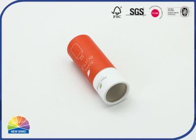China Custom Recycle Cylinder Composite Paper Tube With PVC Film Lid for sale