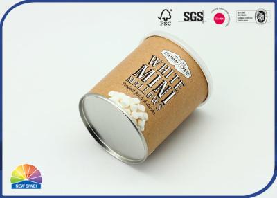 China Tubo de papel compuesto del contacto reutilizable de la comida con la parte inferior del metal en venta