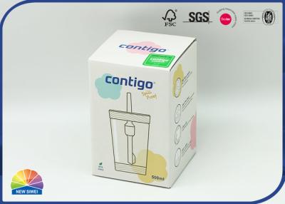 China Matte Lamination F Flute Corrugated Packaging Box Wrap Straw Cup for sale