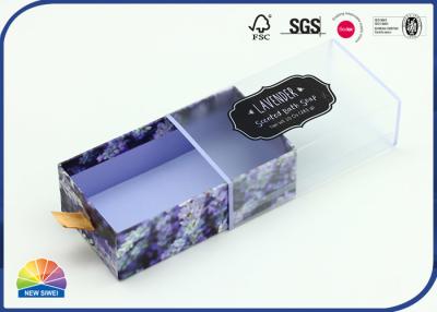 China Sabonete perfumado Pacote de presente Gaveta Caixa de papel Fita Caixa de puxar impressão 4c à venda