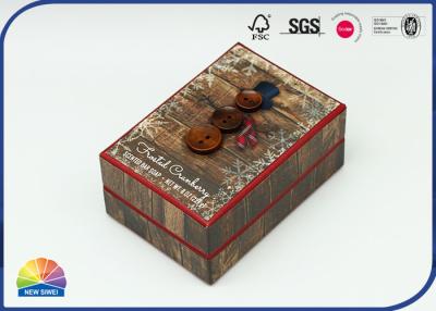 China Grão de madeira que imprime a caixa rígida do ombro para sabão Scented à venda