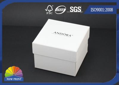 Chine Le logo fait sur commande a imprimé la boîte à bijoux de papier/boîtes-cadeau de bijoux/boîtes blanches d'emballage de bijoux à vendre