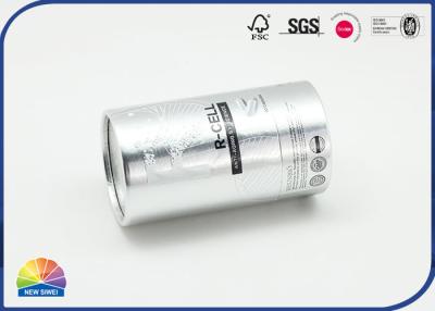 Chine Emballage de tube de Logo Embossing Silver Card Paper pour le casse-croûte à vendre