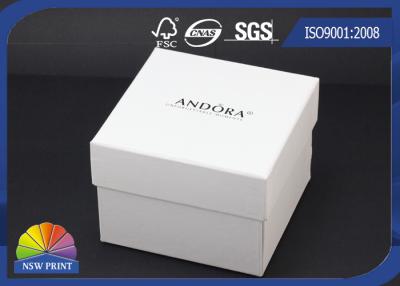 China Caixa de presente branca das caixas de presente de Logo Print Cardboard Paper Jewelry grande à venda