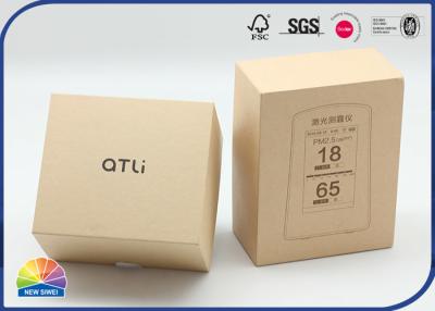 China Cajas de papel recicladas de Brown Kraft para el regalo 120gsm del dispositivo electrónico en venta