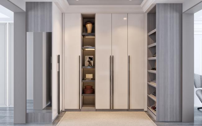Wardrobe installed in bedroom setting