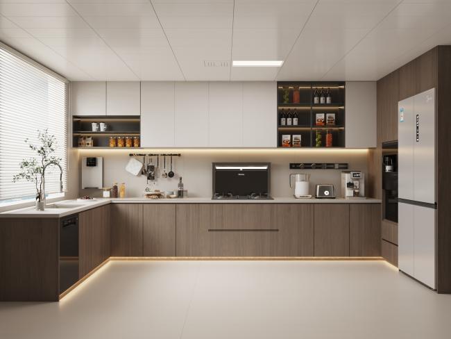 Modern kitchen cabinet design with functional storage solutions