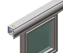 Sliding Door Rail-T-3853D/G