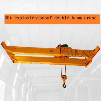 China China's high quality and low price light25 tons double beam bridge crane, simple double beam lifting machinery, double b for sale