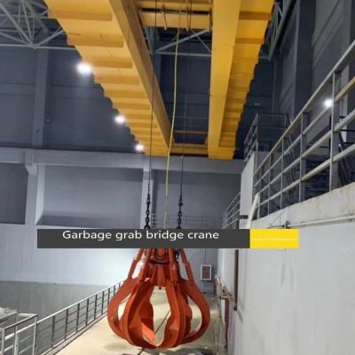 China China's high quality and low price 20 ton garbage grab bridge double beam crane, power plant double beam crane, grab dou for sale