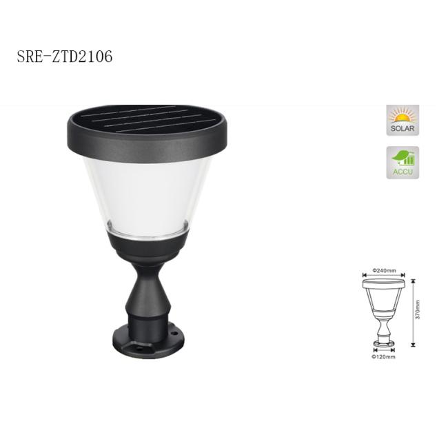 Solar Garden Light Waterproof Pillar Light Decoration LED Soalr Pillar Lamp