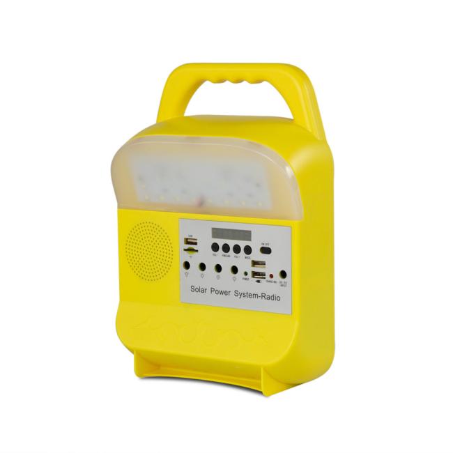 2021 New Solar Lights with Radio Solar Portable Power System Solar Radio Solar FM