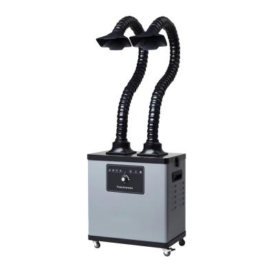 China HEPA Laser Printer Fume Extractor Filter Stable With Two Flexible Arms for sale