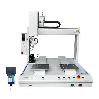 China Durable PCB Automatic Soldering Machine White Color With Double Platform for sale
