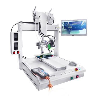 China Digital Screen Automatic Soldering Robot White Color With Double Head for sale