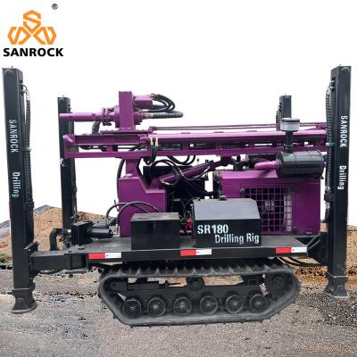 China 180m Deep Water Well Drilling Rig Full Hydraulic Borehole Portable Water Drilling Rig for sale