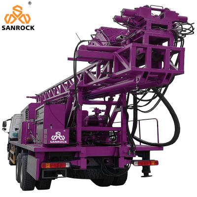China Water Well Drilling Equipment Hydraulic Bore hole 500m Truck Mounted Water Well Drilling Rig for sale