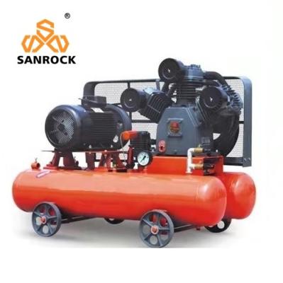China Red Silent Diesel Engine Driven Air Compressor Drilling Air Compressor 0.5mpa for sale