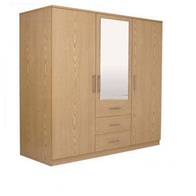 China CC 1200*550*2000mm Wood Panel Furniture Plywood MDF Board Wardrobe for sale