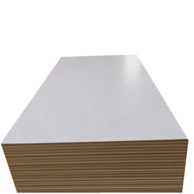 China O Mdf branco elegante da melamina cobre a placa de madeira da mobília 1220*2440mm à venda