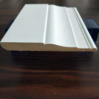China 4 Inch MDF Skirting Board Pre Primed Pine Boards Environmental Friendly for sale