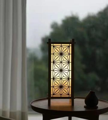 China Living Room Wood Kumiko Craft Kumiko Wooden Lamp Simple Patterns for sale