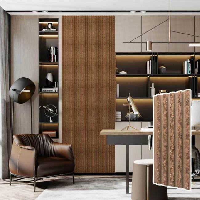 Wood 3D Slat Wall Panel interior decoration