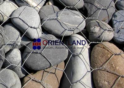 China Customized Size Gabion Mesh Cage , Curved Gabion Baskets High Rigidity for sale