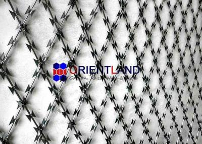 China Stainless Steel Razor Wire Fence , Anti Climb Barrier Razor Ribbon Fence for sale