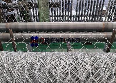 China 80×100mm Double Twisted Gabion Mesh Sheets Rolls for sale
